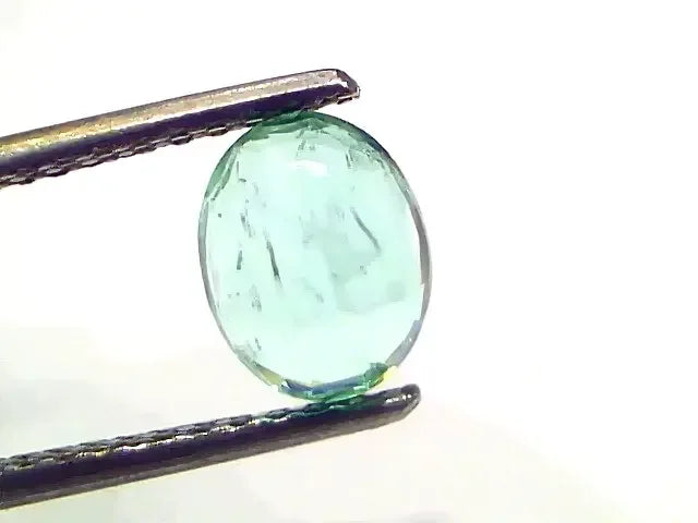 1.42 Ct GII Certified Untreated Natural Colombian Emerald Gemstone AAA - Venus Gems
