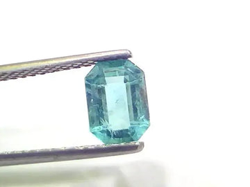 1.44 Ct Certified Untreated Natural Zambian Emerald Panna Gemstone - Venus Gems