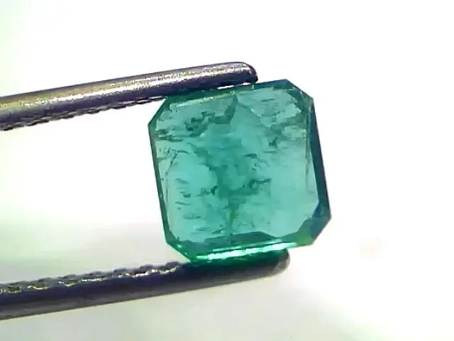 1.45 Ct Certified Untreated Natural Zambian Emerald Gemstone Panna - Venus Gems