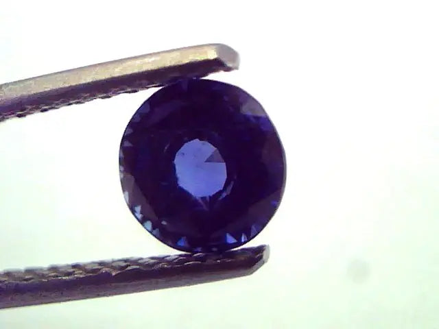 1.45 Ct Unheated Untreated Natural Ceylon Deep Blue Sapphire AAA