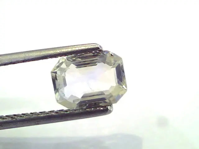 1.47 Ct Unheated Untreated Natural White Sapphire Gemstone