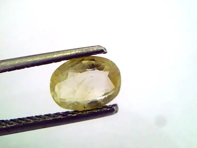 1.42 Ct Unheated Untreated Natural Ceylon Yellow Sapphire Pukhraj