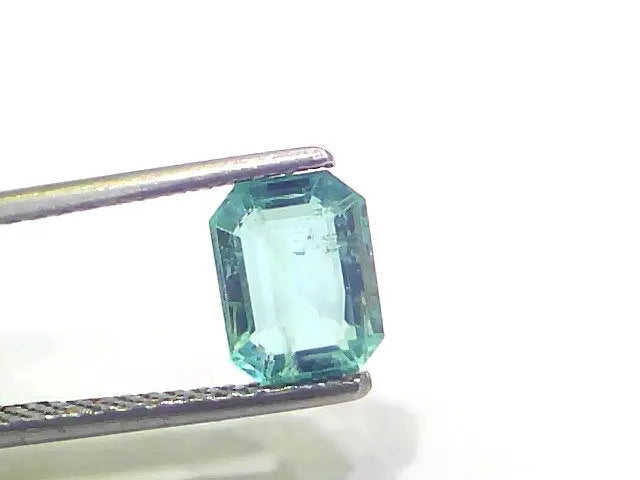 1.47 Ct Certified Untreated Natural Zambian Emerald Panna Gemstone