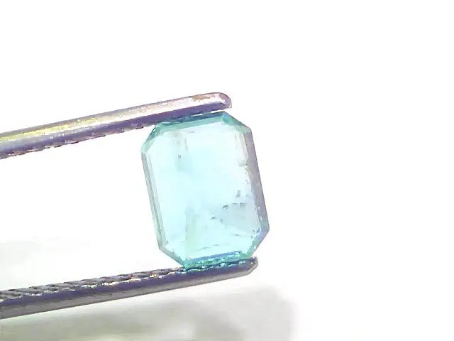 1.47 Ct Certified Untreated Natural Zambian Emerald Panna Gemstone