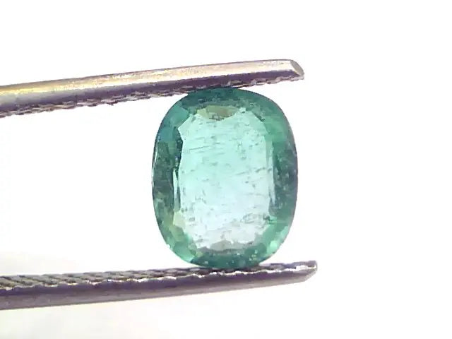 1.49 Ct Untreated Natural Zambian Emerald Gemstone Panna Gems