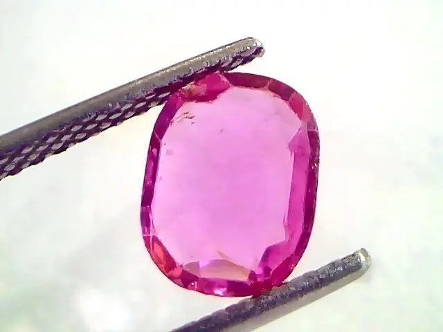 1.50 Ct Unheated Untreated Natural Old Burma Ruby Gemstone *Rare*