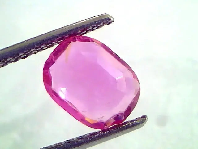 1.50 Ct Unheated Untreated Natural Old Burma Ruby Gemstone *Rare*