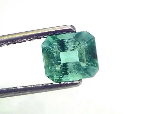 1.51 Ct Certified Untreated Natural Zambian Emerald Gemstone Panna - Venus Gems