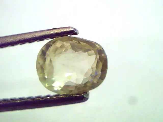 1.51 Ct Unheated Untreated Natural Ceylon Yellow Sapphire Pukhraj