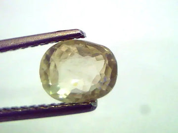 1.51 Ct Unheated Untreated Natural Ceylon Yellow Sapphire Pukhraj