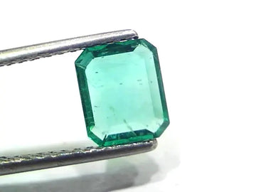 1.52 Ct GII Certified Untreated Natural Zambian Emerald Gems AAAAA