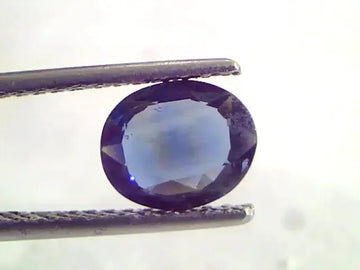 1.53 Ct Unheated Untreated Natural Ceylon Blue Sapphire Neelam - Venus Gems