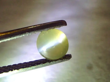 1.52 Ct Certified Untreated Natural Chrysoberyl Ceylon Cats Eye