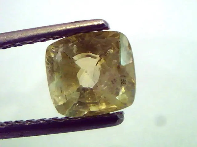 1.54 Ct Unheated Untreated Natural Ceylon Yellow Sapphire Pukhraj