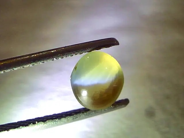 1.55 Ct Certified Untreated Natural Chrysoberyl Ceylon Cats Eye