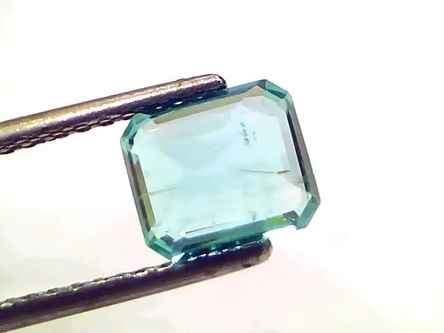 1.55 Ct GII Certified Untreated Natural Colombian Emerald Gemstone AAA