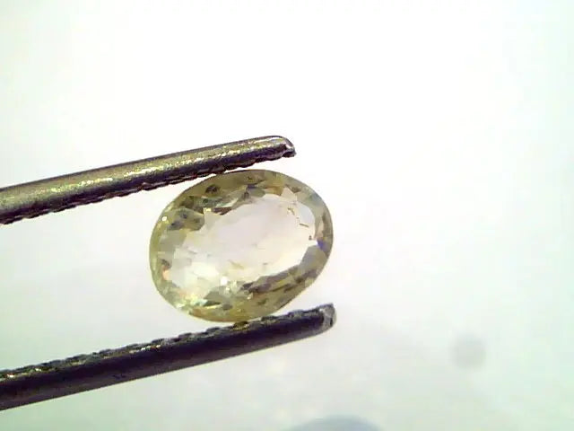 1.54 Ct Unheated Untreated Natural Ceylon Yellow Sapphire Pukhraj Gems