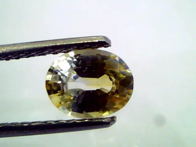 1.58 Ct Unheated Untreated Natural Ceylon Yellow Sapphire/Pukhraj