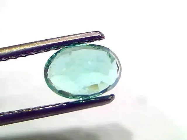 1.56 Ct GII Certified Untreated Natural Colombian Emerald Gemstone AAA - Venus Gems