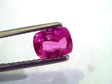 1.55 Ct 2.5 Ratti Certified Unheated Untreated Natural Madagaskar Ruby