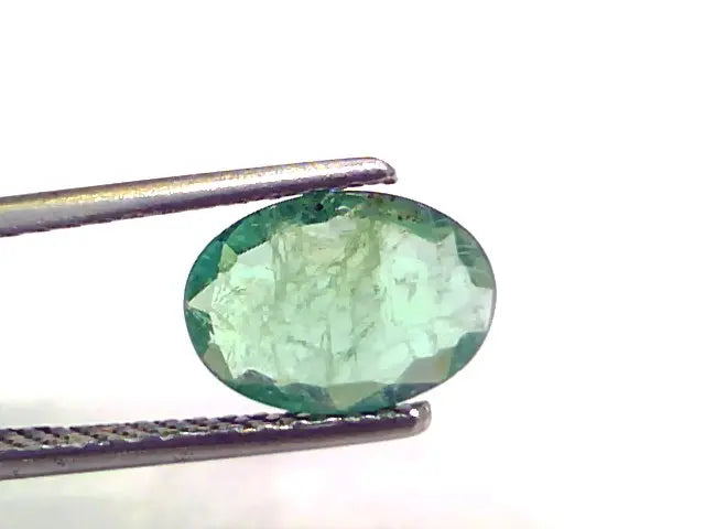 1.58 Ct Untreated Natural Zambian Emerald Gemstone Panna Gems