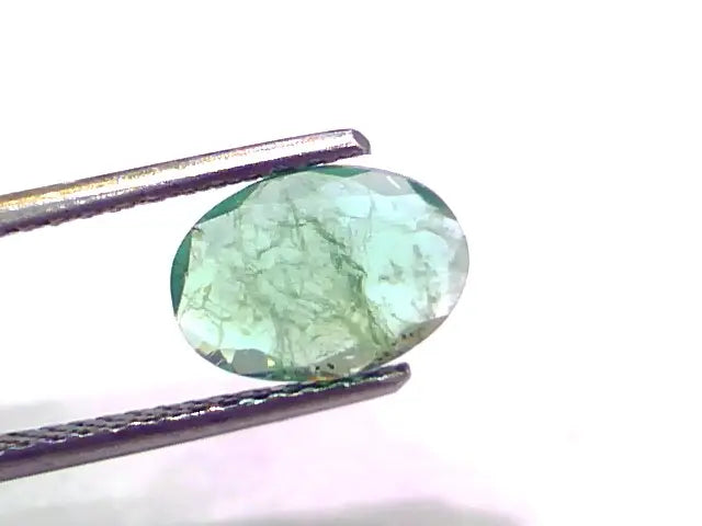1.58 Ct Untreated Natural Zambian Emerald Gemstone Panna Gems