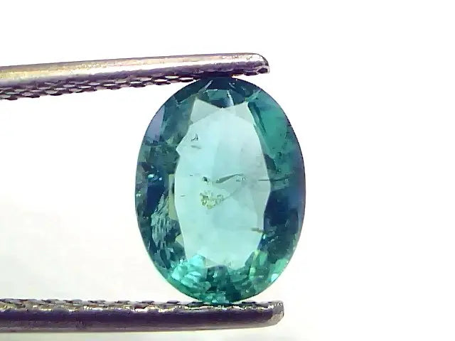 1.58 Ct GII Certified Untreated Natural Zambian Emerald Gemstone AAA