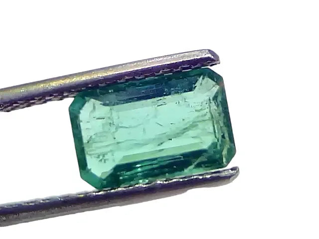 1.58 Ct Certified Untreated Natural Zambian Emerald Gemstone Panna - Venus Gems