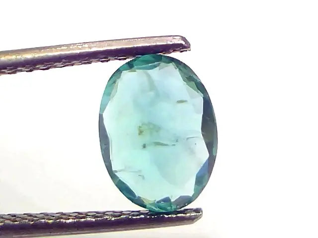 1.58 Ct GII Certified Untreated Natural Zambian Emerald Gemstone AAA