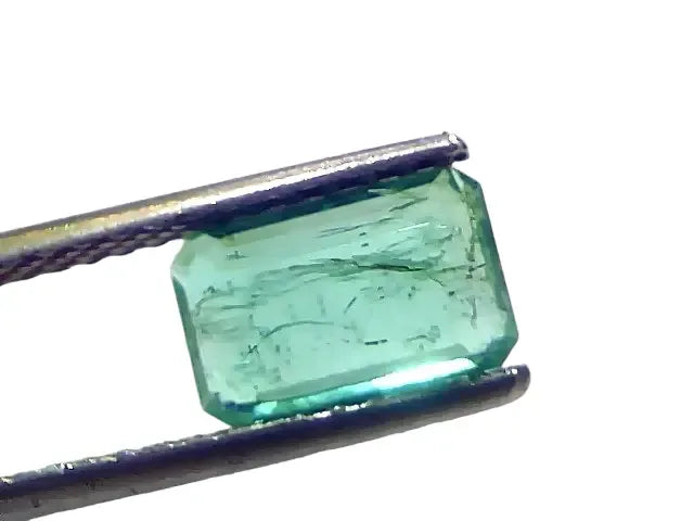 1.58 Ct Certified Untreated Natural Zambian Emerald Gemstone Panna - Venus Gems