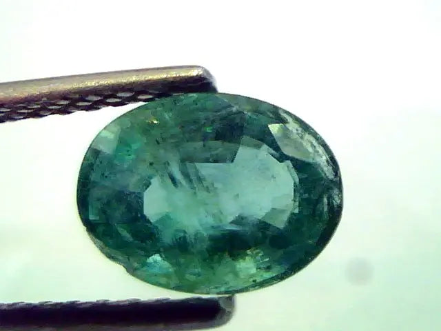 1.59 Ct Untreated Natural Zambian Emerald Gemstone Real Panna