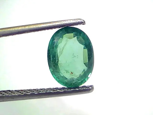 1.59 Ct GII Certified Untreated Natural Zambian Emerald Gemstone