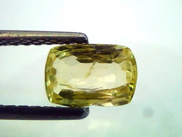 1.6 Ct Unheated Untreated Natural Ceylon Yellow Sapphire/Pukhraj