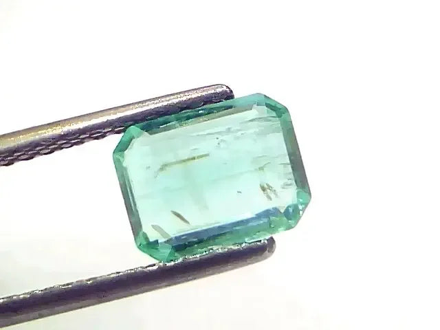 1.54 Ct Certified Untreated Natural Zambian Emerald Gemstone Panna - Venus Gems