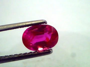 1.60 Ct Unheated Untreated Natural Old Burma Ruby **RARE**