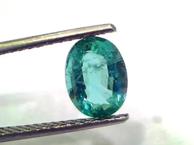 1.61 Ct GII Certified Untreated Natural Zambian Emerald Gemstone AAA - Venus Gems