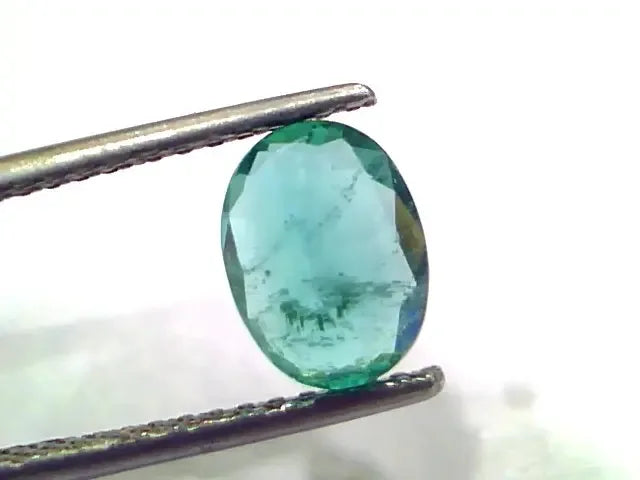 1.61 Ct GII Certified Untreated Natural Zambian Emerald Gemstone AAA - Venus Gems