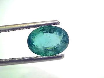 1.63 Ct GII Certified Untreated Natural Zambian Emerald Gemstone - Venus Gems