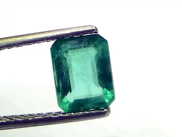 1.64 Ct GII Certified Untreated Natural Zambian Emerald Gemstone AAA