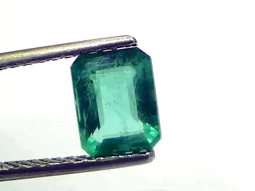 1.64 Ct GII Certified Untreated Natural Zambian Emerald Gemstone AAA