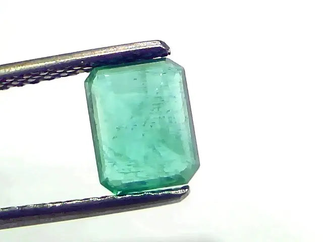 1.64 Ct GII Certified Untreated Natural Zambian Emerald Gemstone AAA