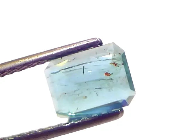 1.65 Ct GII Certified Untreated Natural Zambian Emerald Gemstone Panna