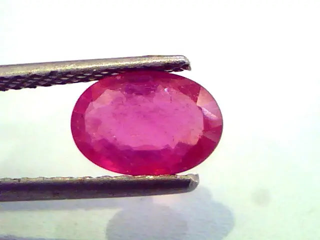 1.64 Ct Natural Ruby Gemstone Manek Gem for Sun (Heated)