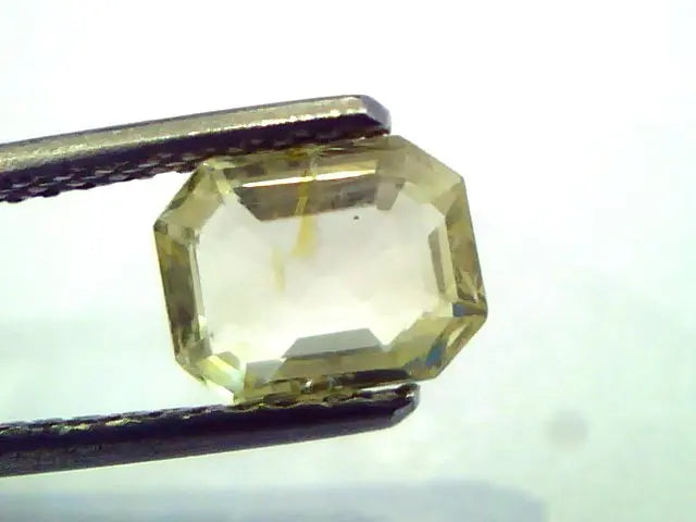1.65 Ct Unheated Untreated Natural Ceylon Yellow Sapphire/Pukhraj