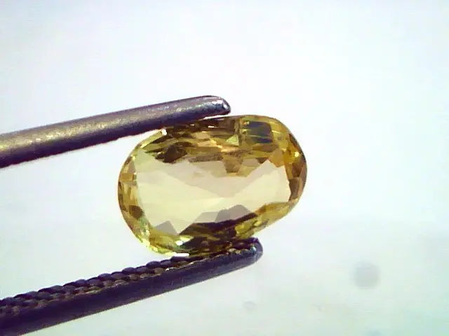 1.62 Ct Unheated Untreated Natural Ceylon Yellow Sapphire,Gems