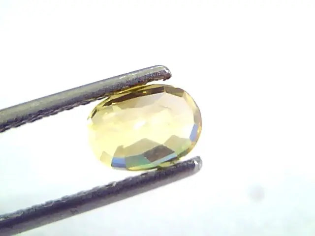 1.67 Ct Unheated Untreated Natural Ceylon Yellow Sapphire/Pukhraj