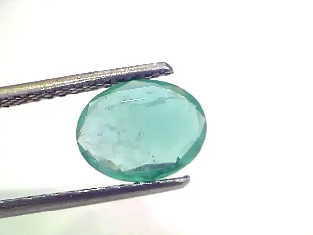 1.68 Ct GII Certified Untreated Natural Zambian Emerald Gemstone - Venus Gems
