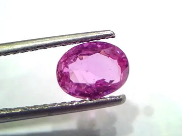 1.68 Ct GII Certified Unheated Untreated Natural Madagaskar Ruby - Venus Gems