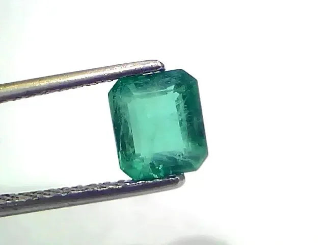 1.70 Ct GII Certified Untreated Natural Zambian Emerald Gemstone - Venus Gems