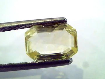 1.73 Ct Unheated Untreated Natural Ceylon Yellow Sapphire/Pukhraj